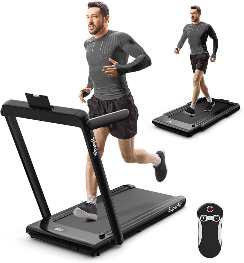 Goplus 2 in 1 Under Desk Treadmill, 2.5HP Superfit Folding Treadmills for Home Office w/Smart APP... | Amazon (US)