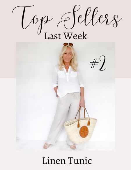 Last week’s #2 best seller: white linen tunic!

#LTKFind #LTKtravel #LTKSeasonal