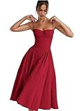 DHONDT Floral Slip Dress Women Sexy Tube Tops Sleeveless Dresses Female Printted A-line Midi Lady... | Amazon (US)