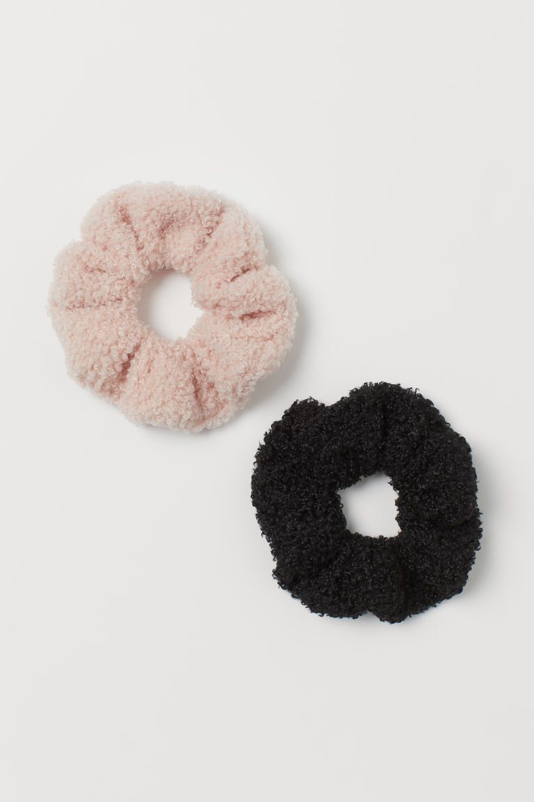 H & M - 2-pack Scrunchies - Black | H&M (US + CA)