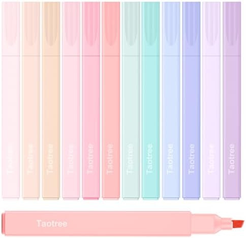 Taotree 12Pcs Aesthetic Cute Highlighters Assorted Colors, Back to School | Bible Highlighters an... | Amazon (US)