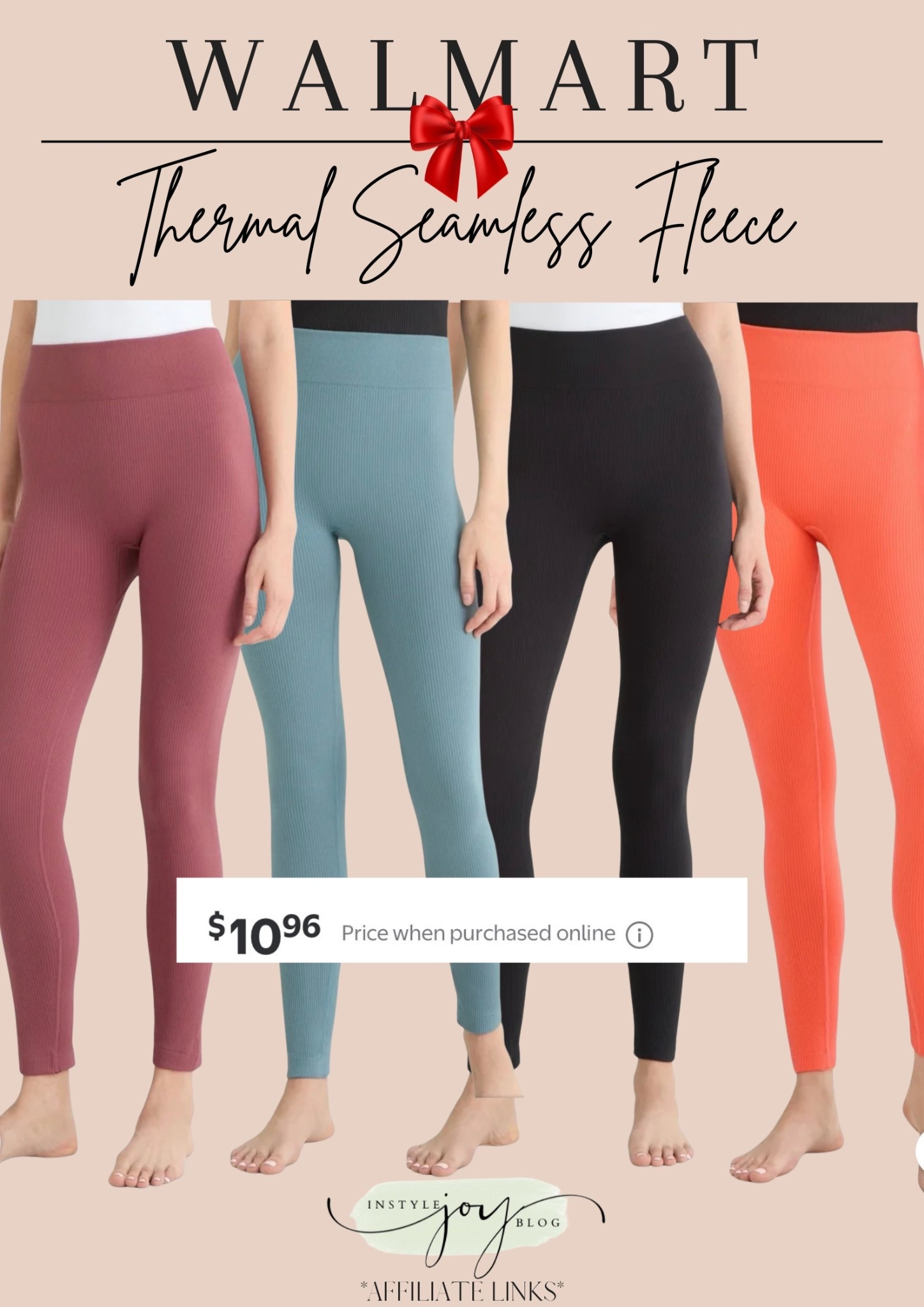 Walmart Ozark Trail Women's Warmer Thermal Seamless Fleece Bottom, Sizes XS-XXL  / winter fashion / cold weather gear / fleece separates 

#LTKFindsUnder50 #LTKActive #LTKSeasonal