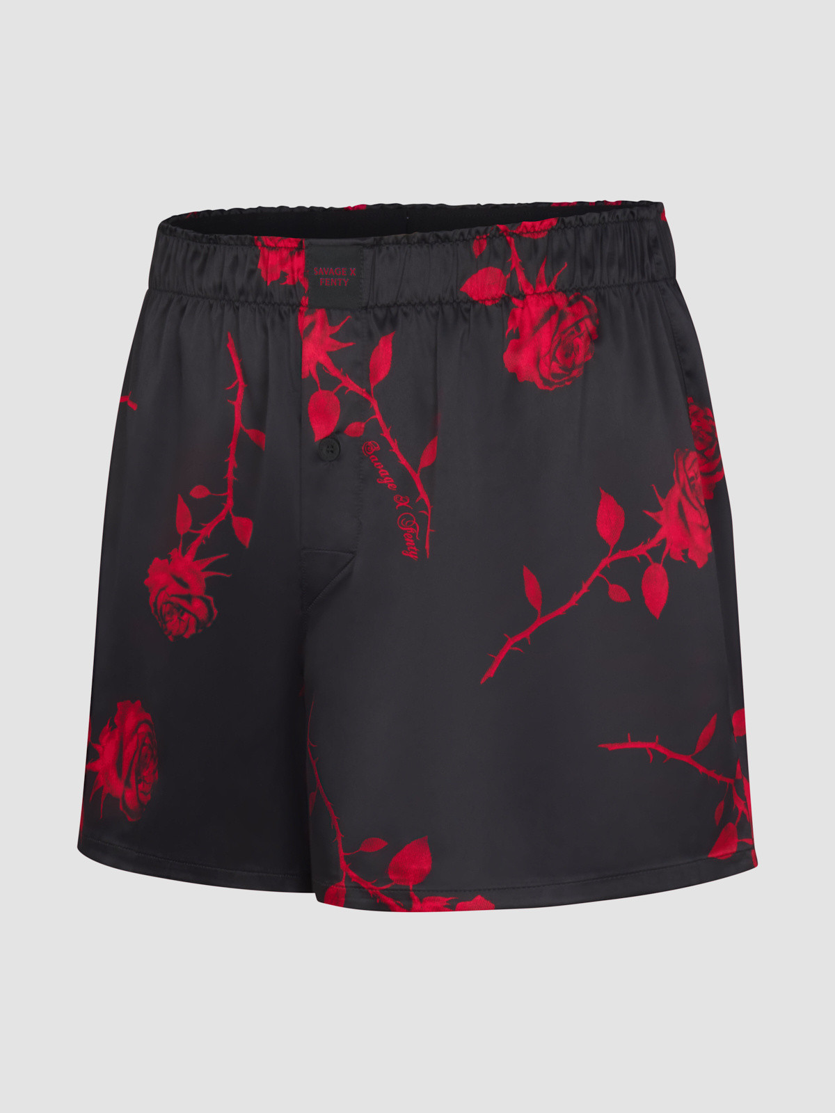 Midnight Rose Satin Boxers | Savage x Fenty - North America