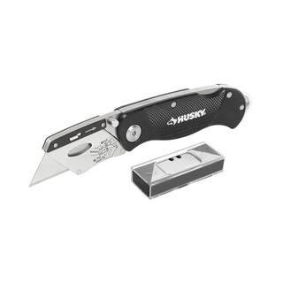 Husky Folding Lock-Back Utility Knife-99731 - The Home Depot | The Home Depot