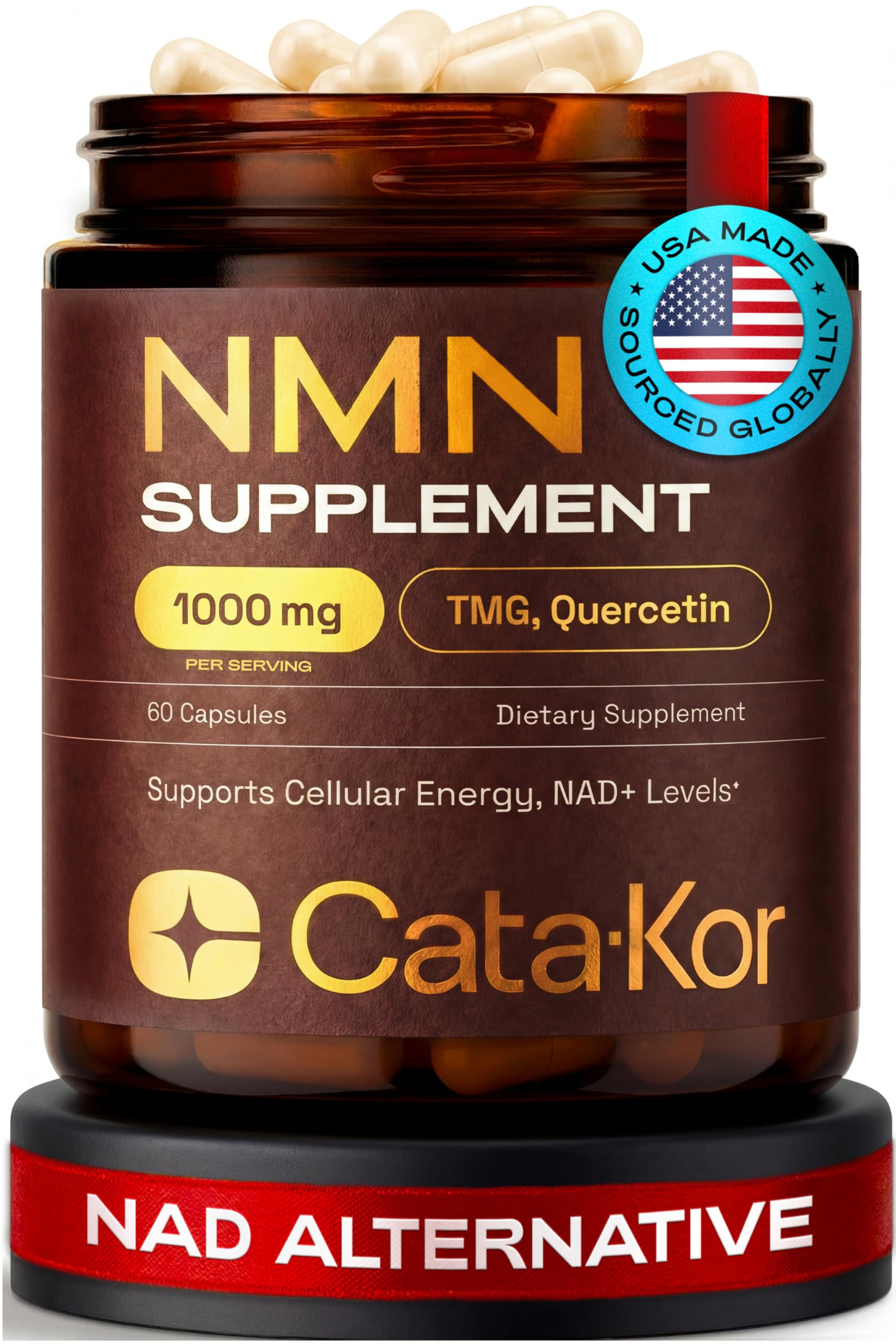 NMN Supplement – 4-in-1 NAD Supplement with Quercetin | TMG | Resveratrol – NMNH Alternative ... | Amazon (US)