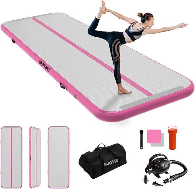 IBATMS Air Tumbling Mat Tumble Track, 4/8inch Inflatable Gymnastics Air Mat for Home Use/Training... | Amazon (US)