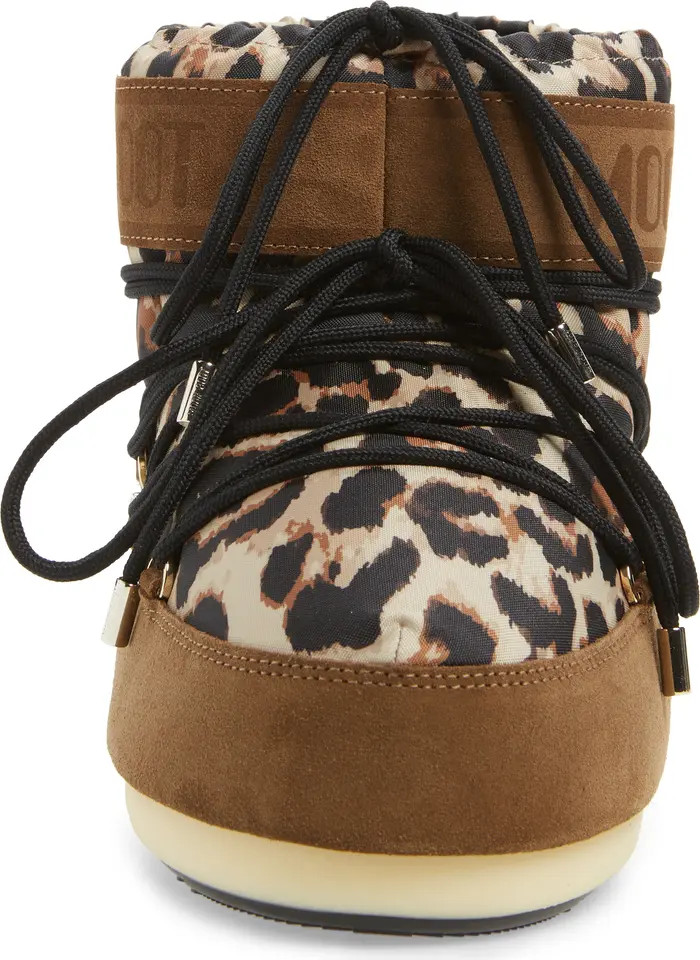 Moon Boot® Icon Low Leopard Print Boot (Women) | Nordstrom | Nordstrom