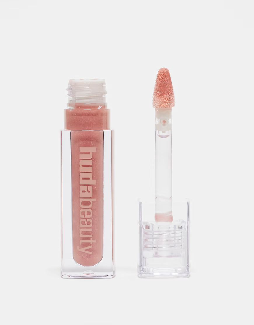 Huda Beauty Icy Nude Faux Filler Gloss - She Flirty-Neutral | ASOS (Global)