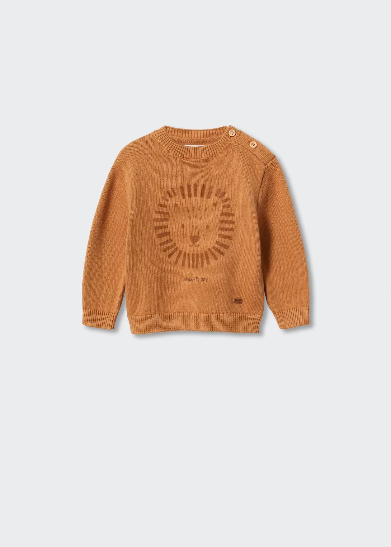 Printed knit sweater | MANGO (US)