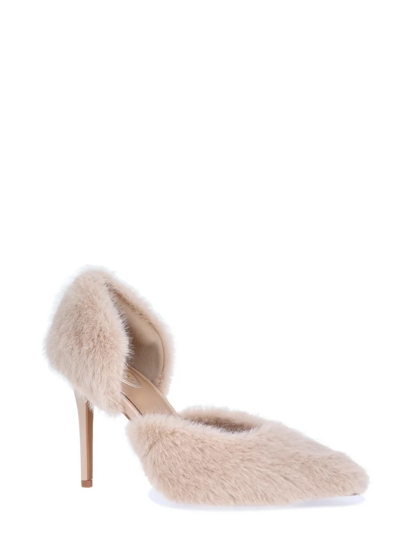 Scoop Women's Faux Fur Stiletto Heels | Walmart (US)