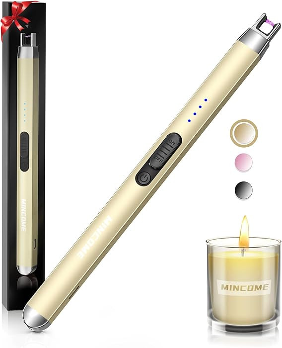 Candle Lighter Electric Rechargeable USB Plasma Arc Lighter with Safety Lock, Mothers Day Birthda... | Amazon (US)