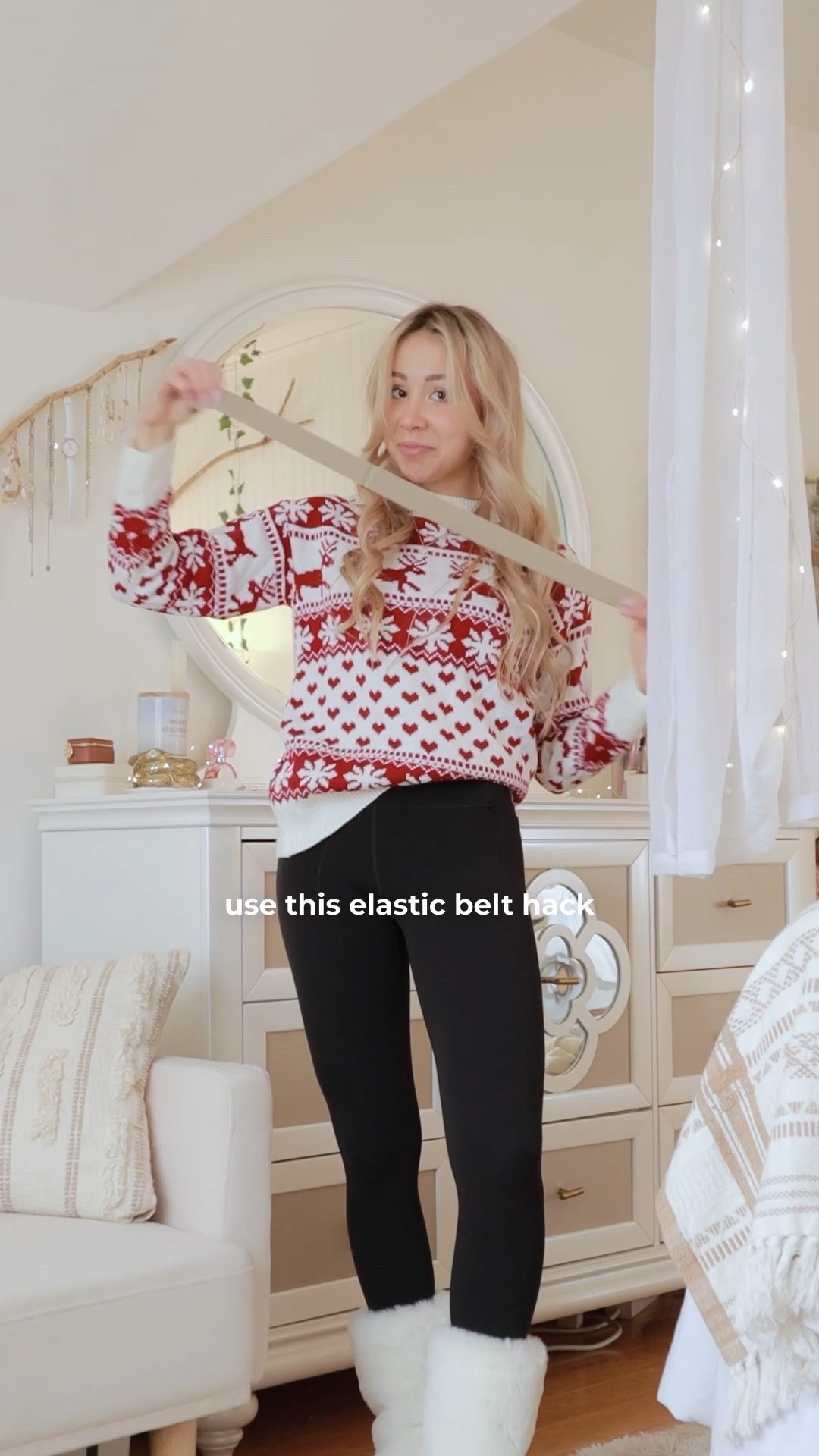 Been loving this elastic belt for tucking in sweaters 

#LTKStyleTip #LTKWatchNow #LTKHoliday