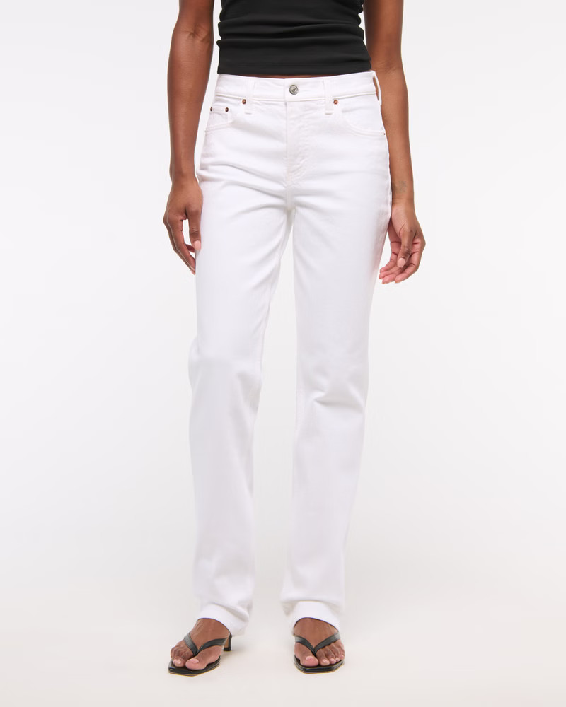 Mid Rise 90s Straight Jean | Abercrombie & Fitch (US)
