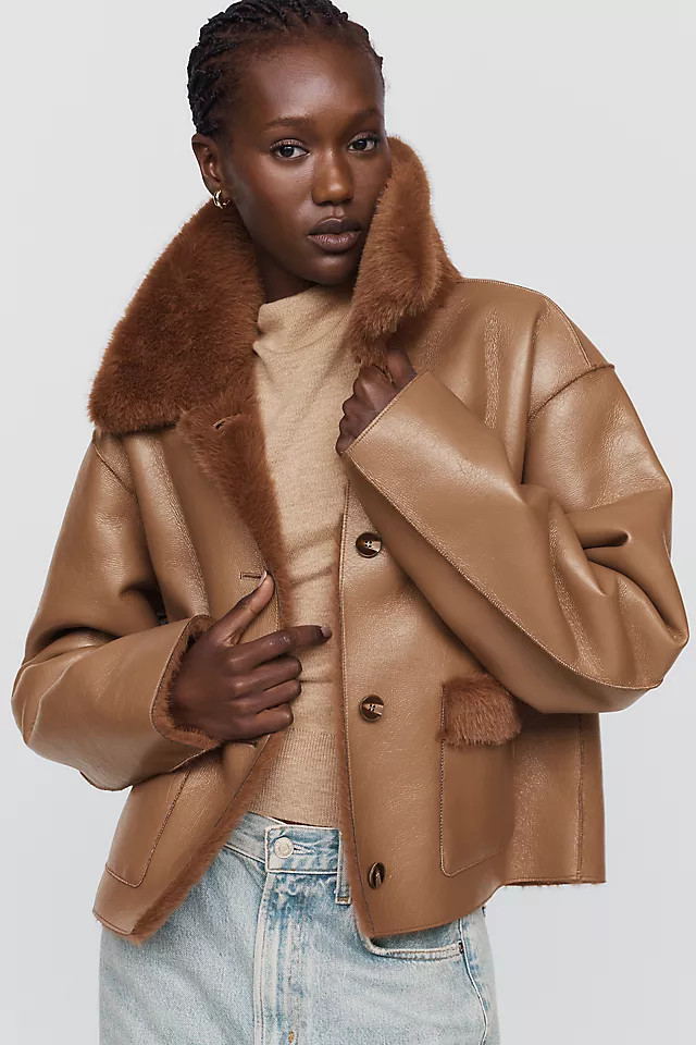 Reversible Faux-Shearling Jacket | Anthropologie (US)