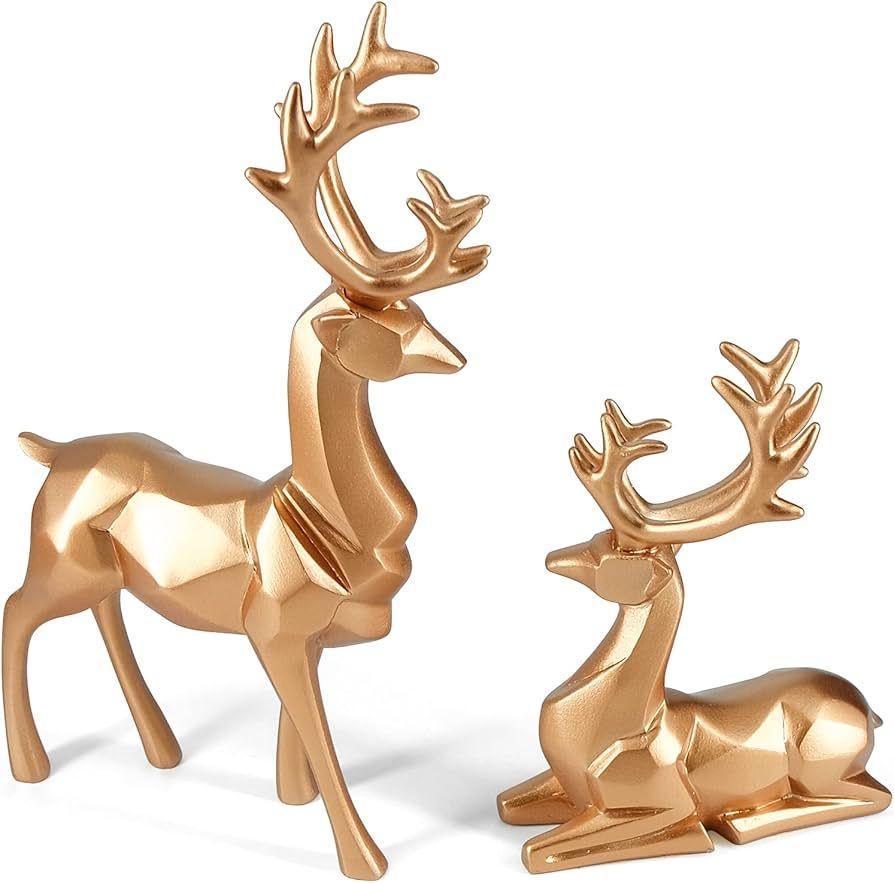 Amazon.com: MicoSim Reindeer Ornaments Statue,Reindeer Christmas Decoration,Deer Gifts for Women,... | Amazon (US)