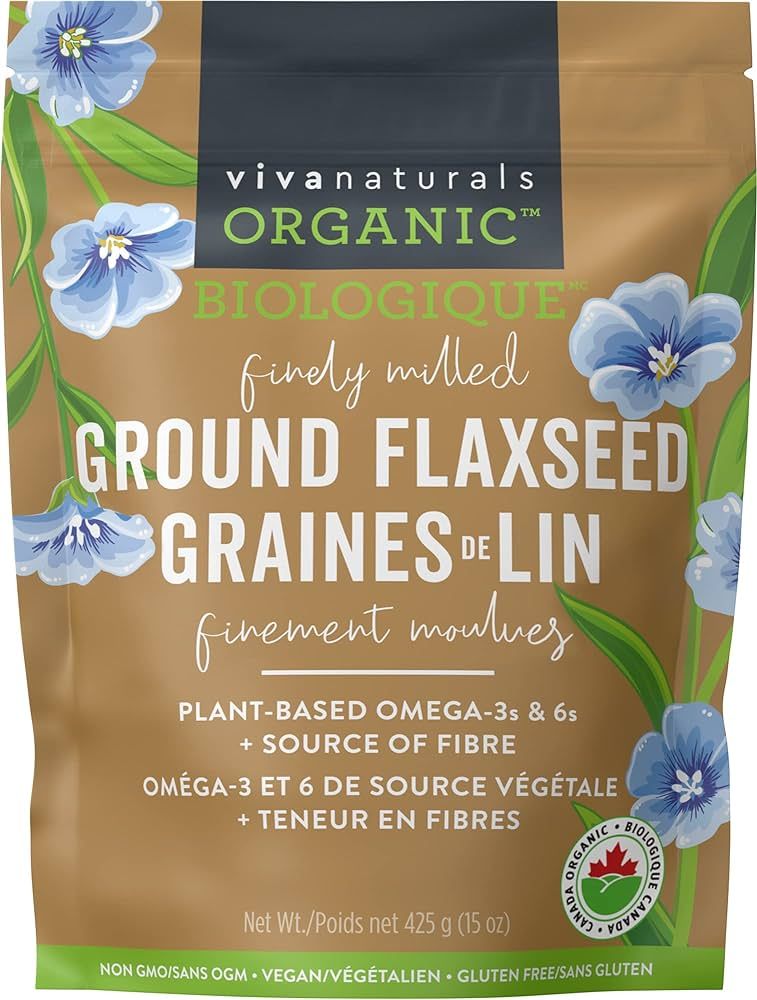 Organic Ground Flax Seed - Premium Quality Plant-Based Protein and Vegan Omega 3 with Fiber, Glut... | Amazon (CA)