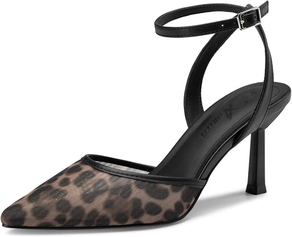 Athlefit Women's Closed Toe 3 Inch High Heels Pumps Shoes | Amazon (US)