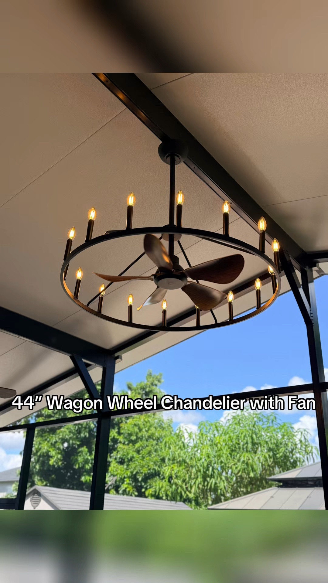 Transform Your Room in Minutes ⚡🌀Say hello to the 44" Wagon Wheel Chandelier Fan — where rustic charm meets modern comfort. This isn't just a light fixture, it's a statement piece that cools and illuminates.

✅ 6-Speed Fan Control — dial in the perfect breeze, any season
✅ Adjustable Height — customize the drop for any ceiling
✅ Remote + Built-In Timer — set it and forget it, no more reaching for a switch
✅ Farmhouse Wagon Wheel Design — rustic elegance for living rooms, cabins, patios & more

Stop choosing between style and function. Get both — today.

🛒 Limited stock — order now and light up your space in style!

#HomeDecor #CeilingFan #FarmhouseStyle #WagonWheelChandelier

#LTKHome