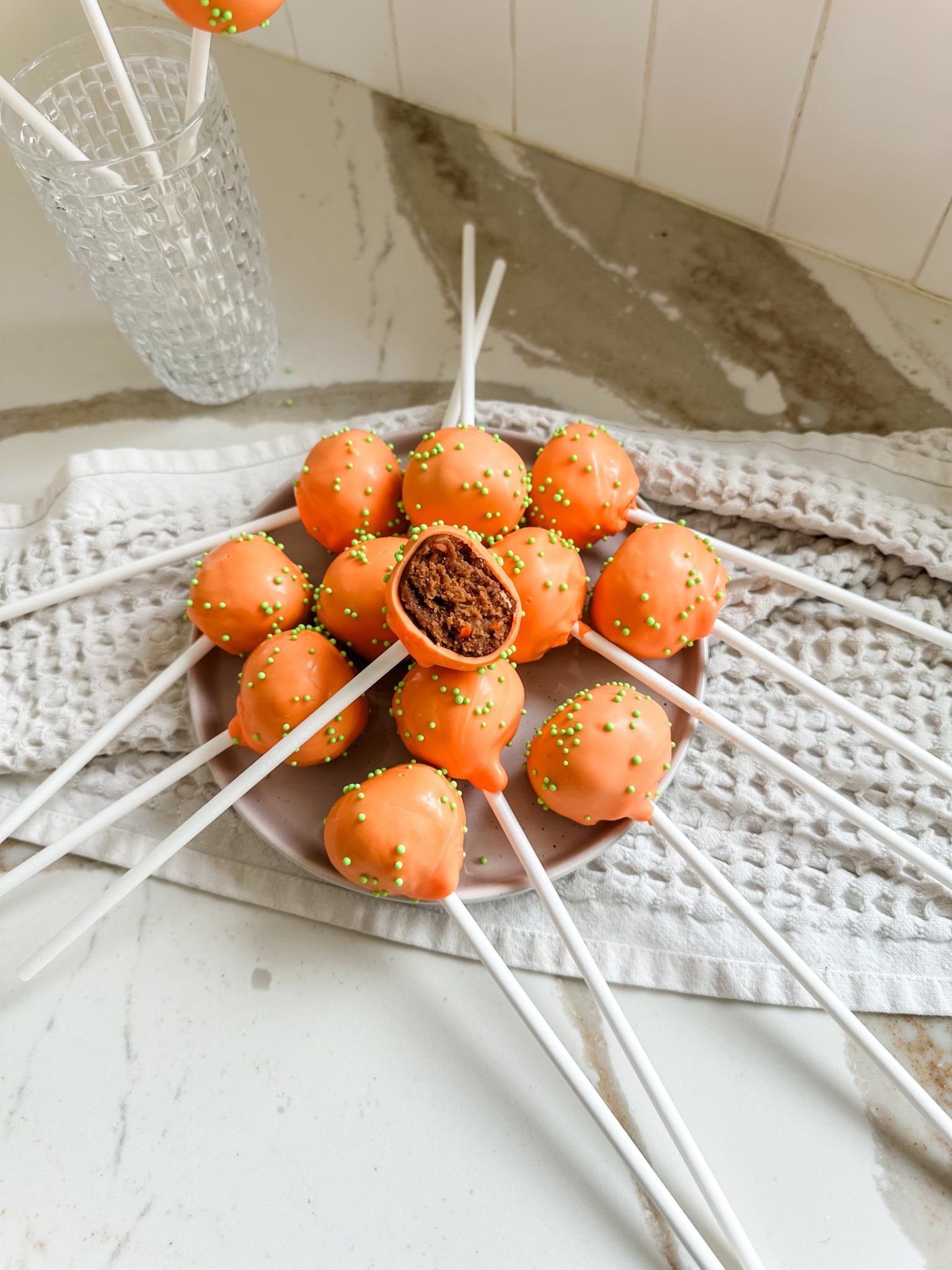 Everything you need to make carrot cake pops! 🥕