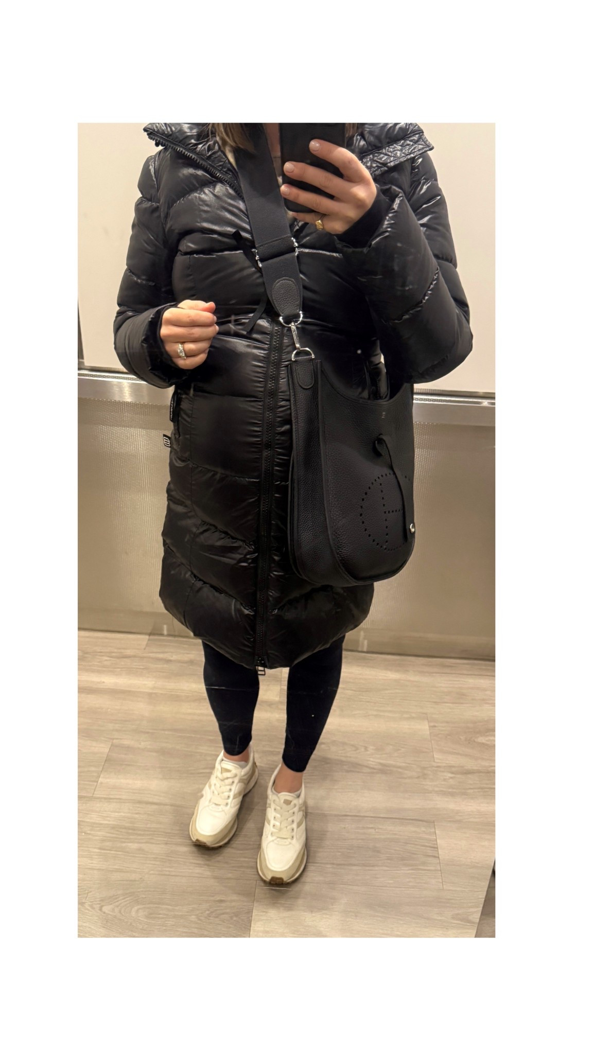 In the final weeks and squeezing into anything that remotely fits. 

