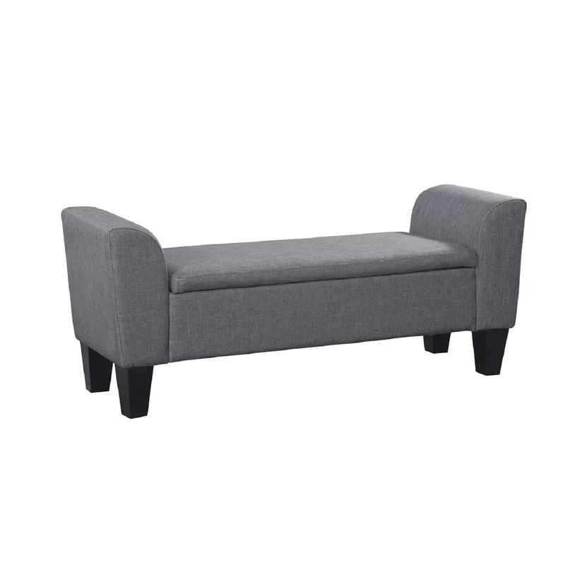 Claire Upholstered Flip Top Storage Bench with Arms | Wayfair North America