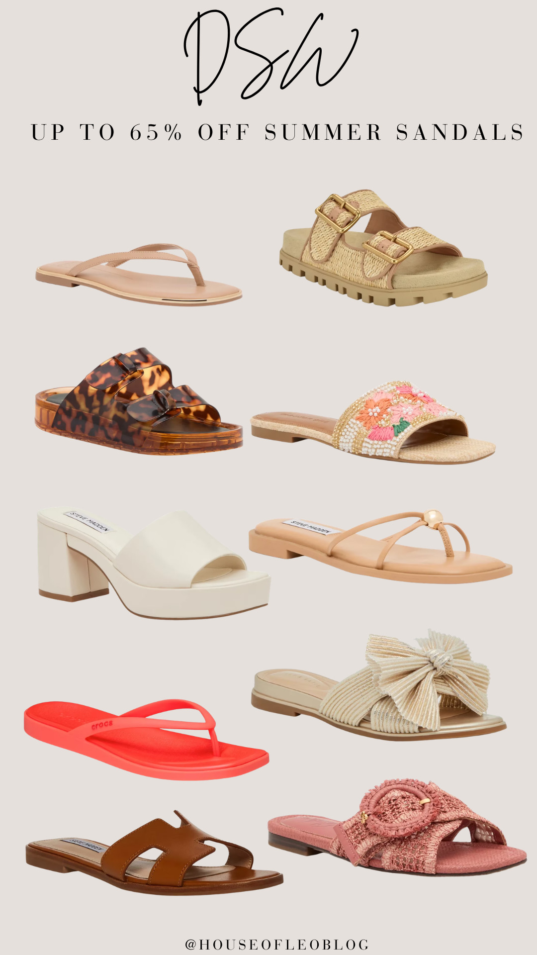 DSW up to 65% off summer sandals! 

 #LTKSaleAlert