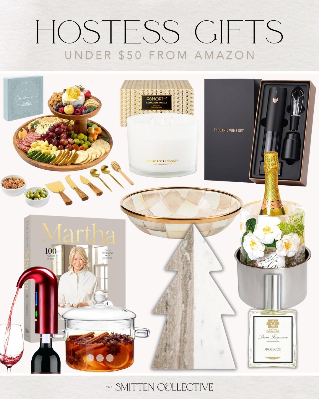 Hostess gifts for the hostess under $50! Including this neat charcuterie tiered board, mini bowl, candle, wine aerator, tree marble serving board, wine chiller, room spray, cook book and more! 

Gift guide, amazon gift guide, Amazon gifts, gift idea, hostess gift guide, gift guide for the hostess

#LTKHoliday #LTKGiftGuide #LTKHome