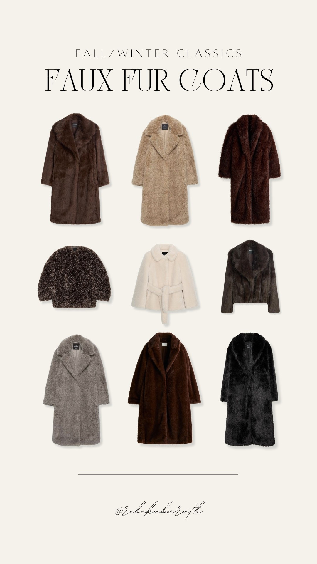 fall/winter classics: faux fur coats ✨

brown coats | fall outerwear | winter coats | winter style | chic winter outfits

#LTKStyleTip #LTKGiftGuide