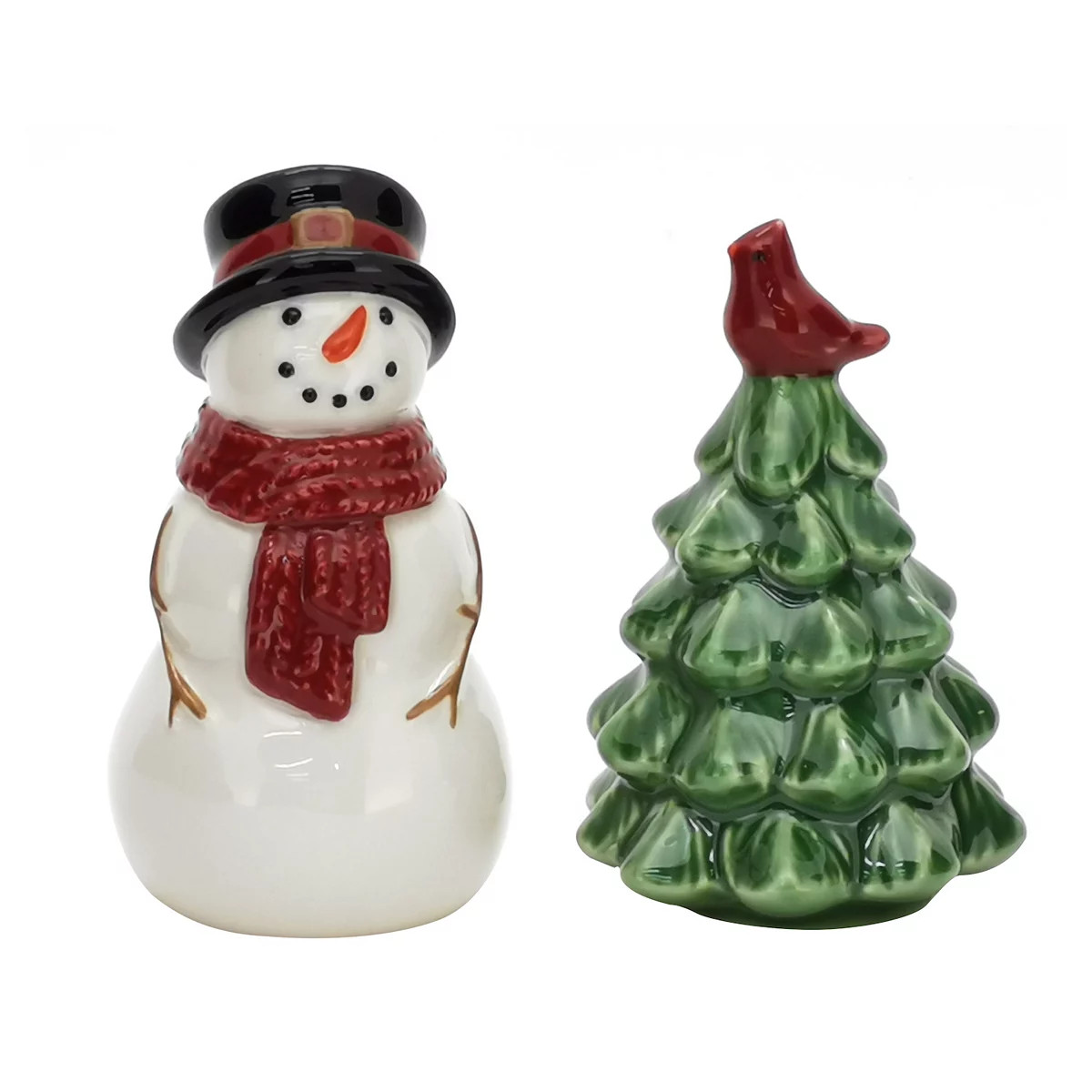 St. Nicholas Square® Yuletide Snowman & Tree Salt & Pepper Shaker Set | Kohl's