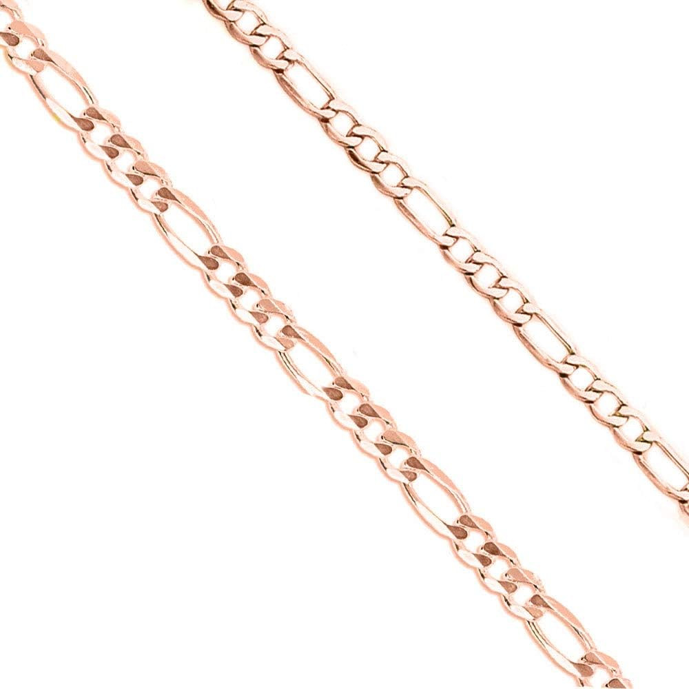 Gold Plated Stainless Steel 4.5 5MM Figaro Link Chain- Men and Women Necklace Jewelry | Amazon (US)