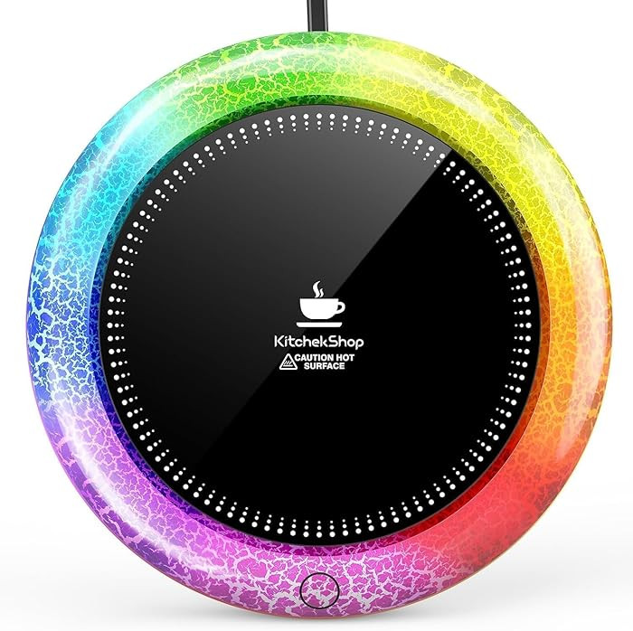 Coffee Mug Warmer with 7 LED Color Lights – Fast Heating & High Temp, Auto On/Off Gravity Senso... | Amazon (US)