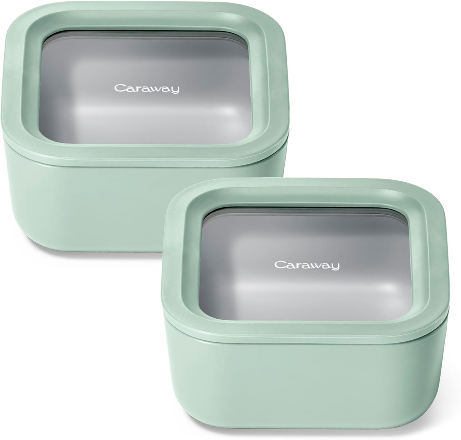 Caraway 2-Piece Glass Food Storage Set with Lids