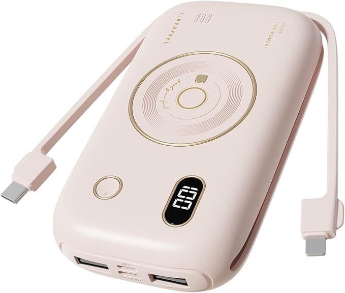 Portable Charger Power Bank 20000mAh Fast Charging USB C Phone Charger with Built in Cable, Exter... | Amazon (US)