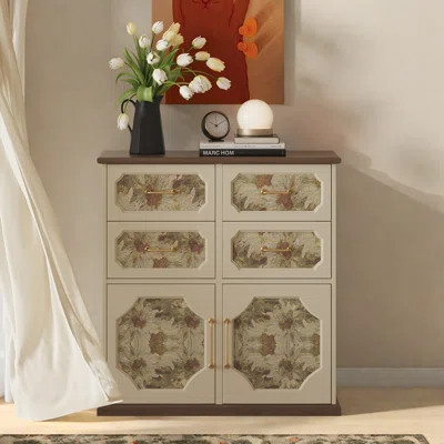 Vintage Elegant Solid Wood Accent Cabinet | Wayfair North America