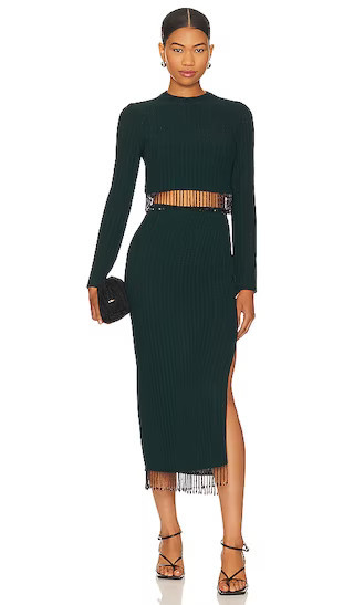 Bexley Dress in Black Forest Green | Fall Sweaters | Green Sweater Skirt Outfit | Skirt Set | Skirts | Revolve Clothing (Global)