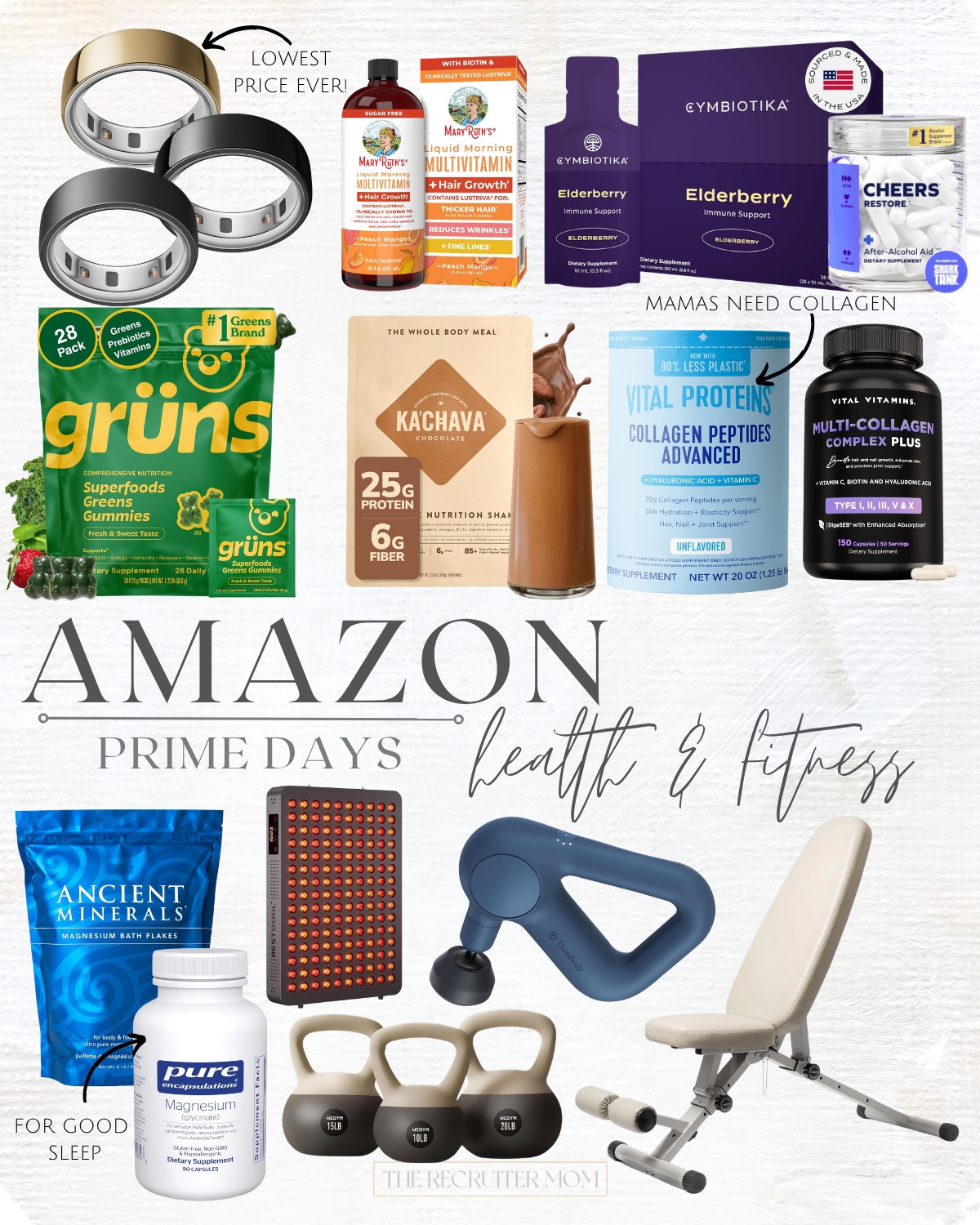 There are so many Health and Fitness deals going on for Amazon Prime Days.  I have found some amazing midlife mama products that work to keep my body, mood, skin and hair on point and they are currently on D-E-A-L this week! Check them out! 

 #LTKselfcare #LTKOver40 #LTKBeauty