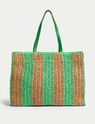Straw Striped Tote Bag | Marks & Spencer (UK)