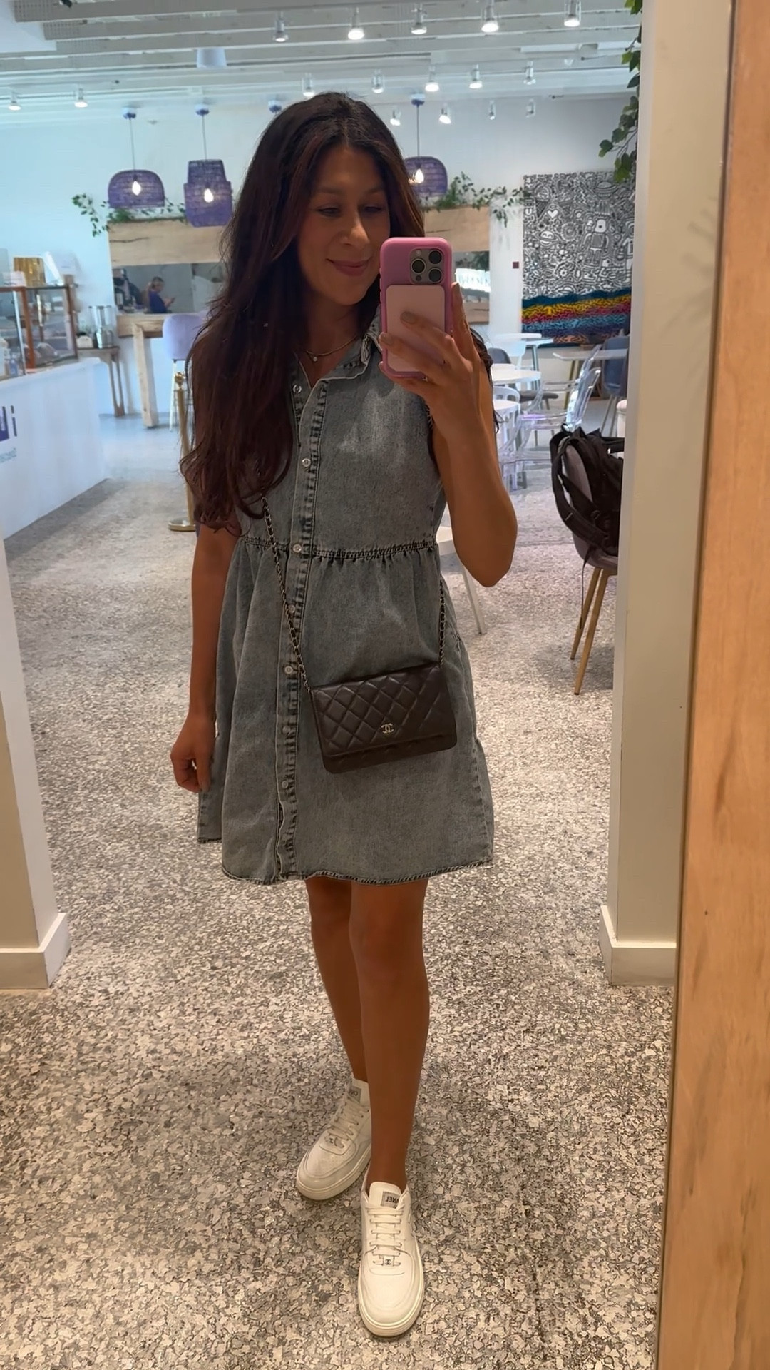 Casual OOTD - Denim dress with sneakers for a simple fit  

#LTKFindsUnder50 #LTKStyleTip #LTKSeasonal