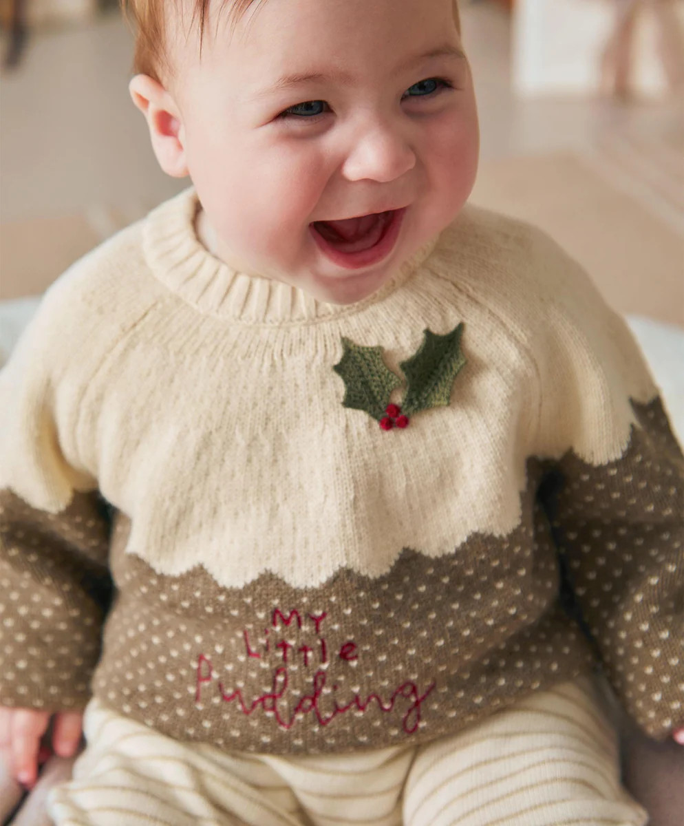 My Little Pudding Christmas Jumper | Mamas & Papas