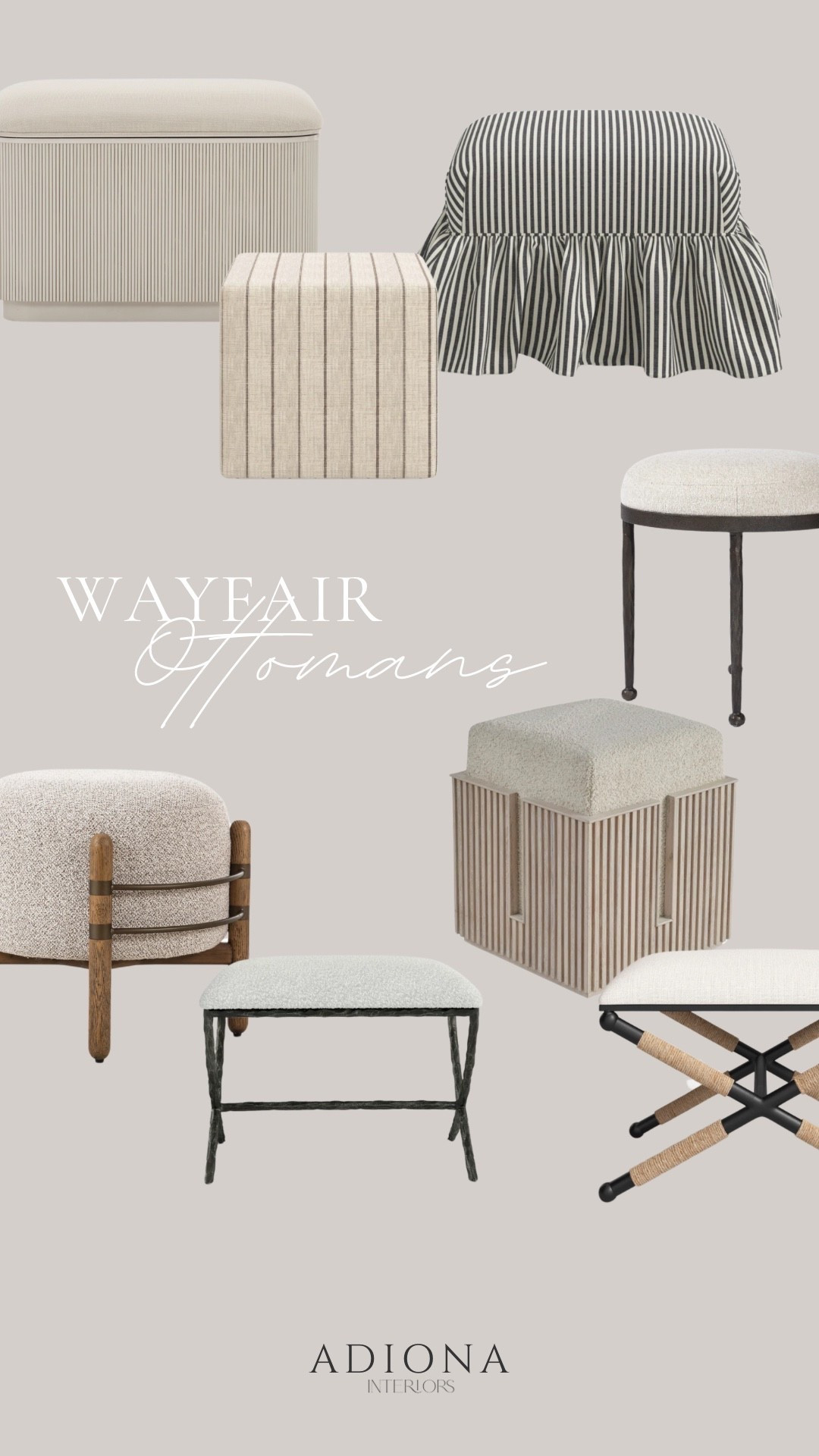 Wayfair ottomans 

Interior design, home finds, home decor, budget home 

#LTKSeasonal #LTKHome #LTKSummerEdit
