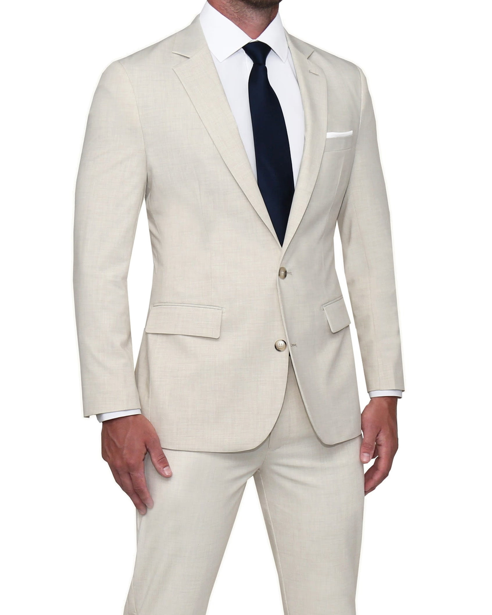 Athletic Fit Stretch Suit - Lightweight Heathered Bamboo | State and Liberty (US)