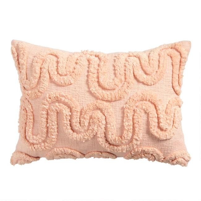 Tufted Wave Lumbar Pillow | World Market