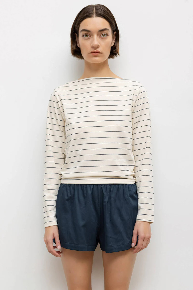 Margo Stripe Long Sleeve Boatneck | LESET