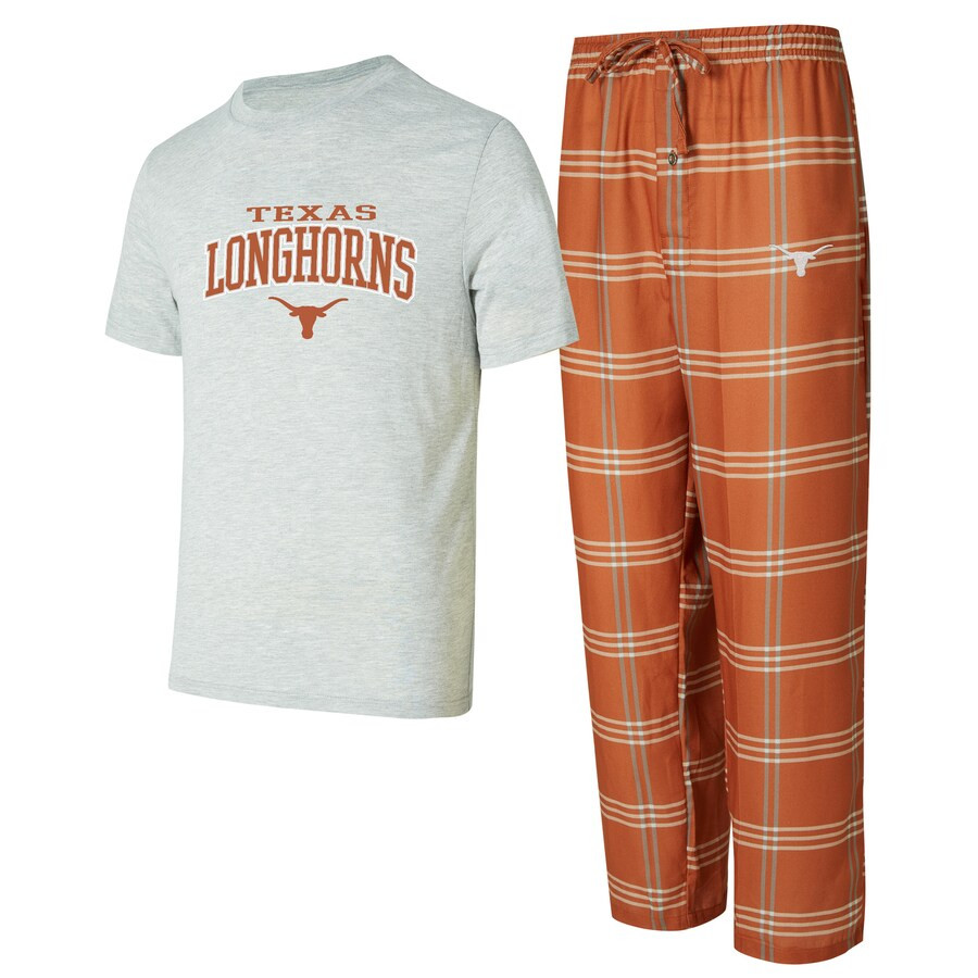 Texas Longhorns Concepts Sport T-Shirt & Pants Sleep Set - Texas Orange/Gray | Fanatics