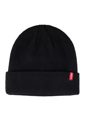 Levi's Men's New Hero Beanie with Red Tab, Black | Belk