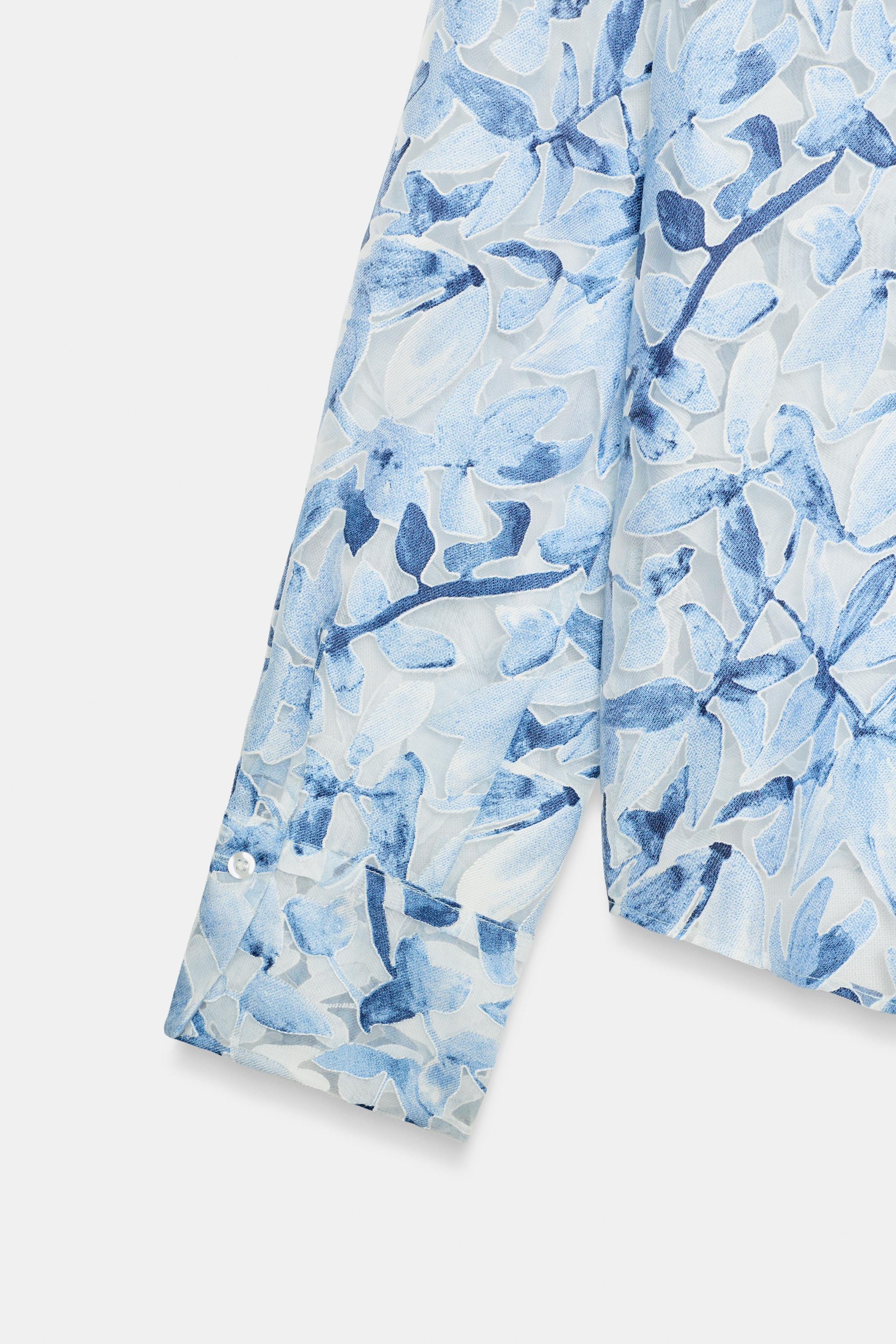 FLORAL PRINT MIXED SHIRT | Zara US