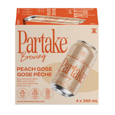 Partake Brewing Non-Alcoholic Beer Peach Gose | Well.ca