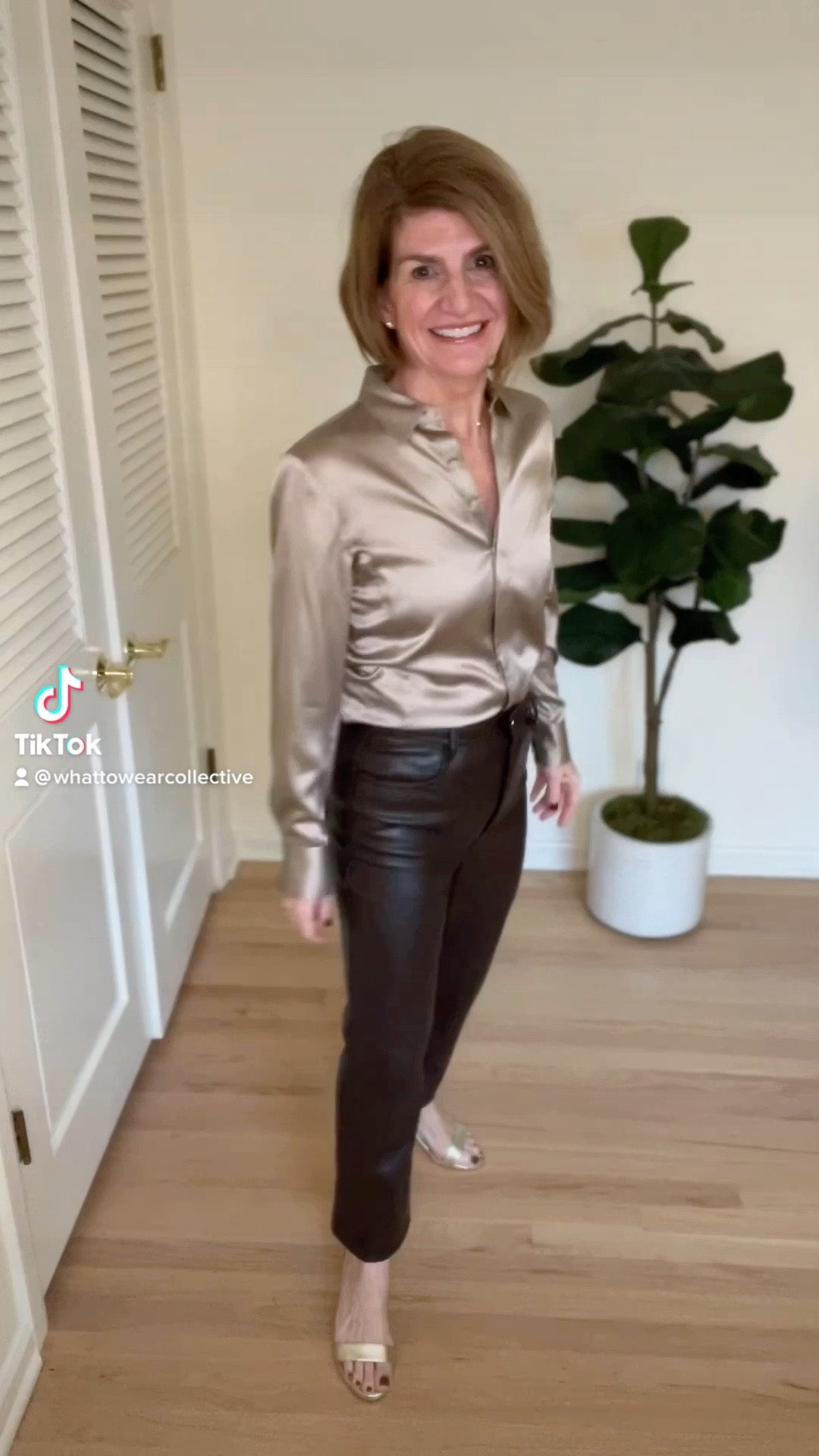 3 Ways to Style Faux Leather Pants
Wearing size 2. Also available in black and gray.

#LTKHoliday #LTKstyletip #LTKSeasonal