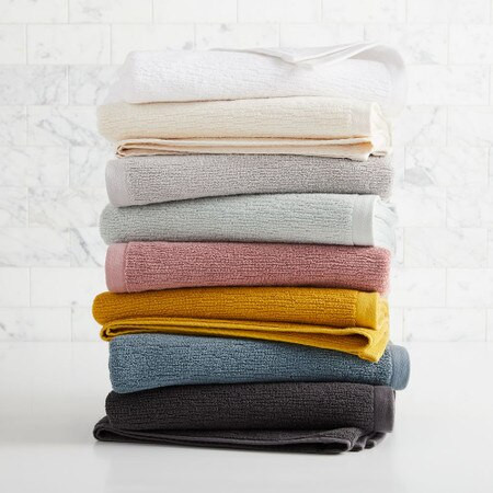 Organic Quick-Dry Textured Towels | West Elm (UK)