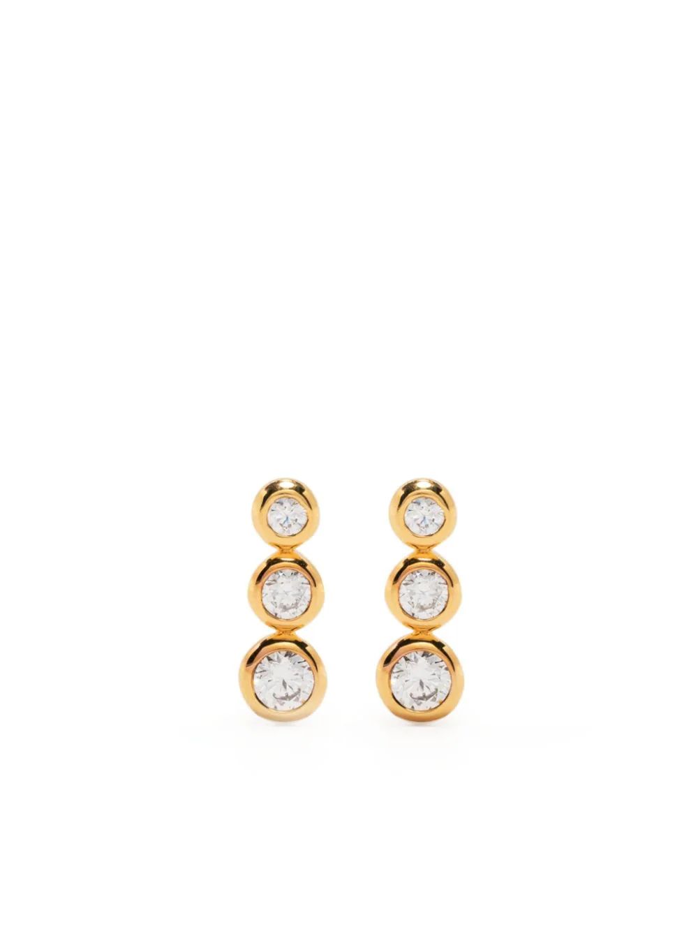 Missoma Articulated Tripe crystal-embellished Stud Earrings - Farfetch | Farfetch Global
